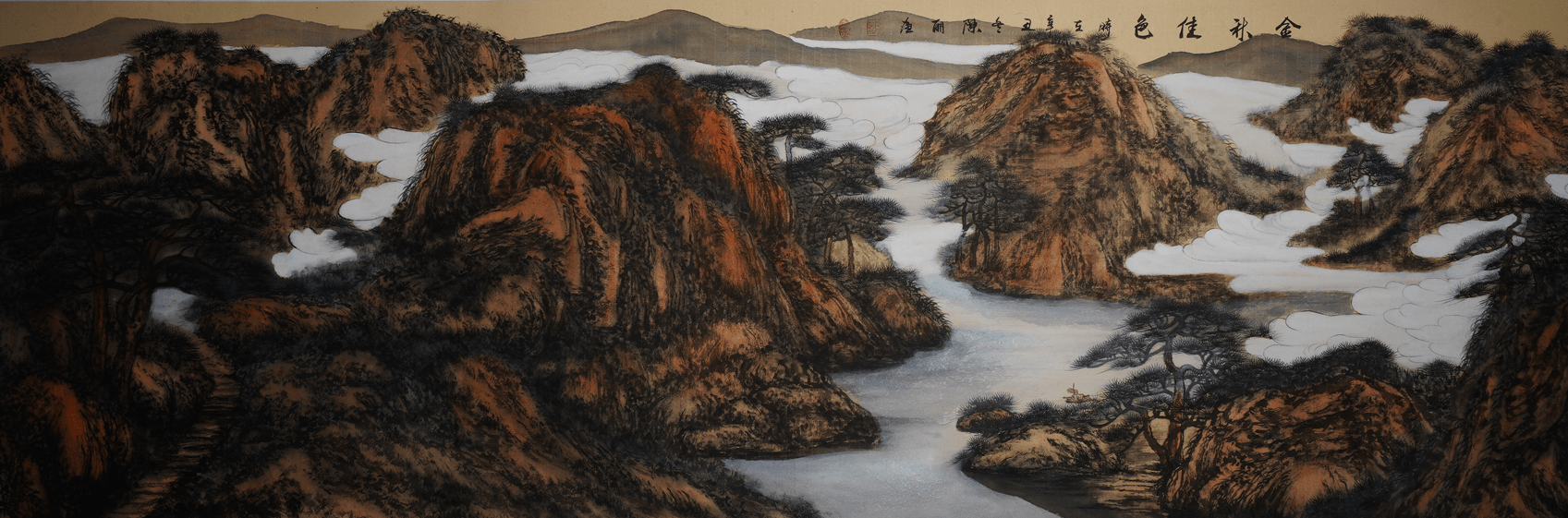 陈丽山水作品 —— 色墨相融·浑厚华滋_桂林人_美术_书画