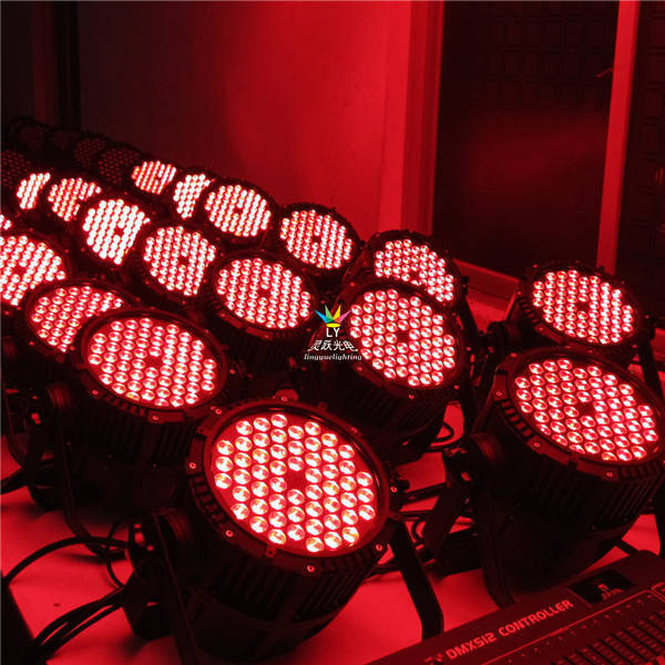 par 64 led帕灯作用 系列 背面 54颗防水防雨ip65专业全彩演出led舞台