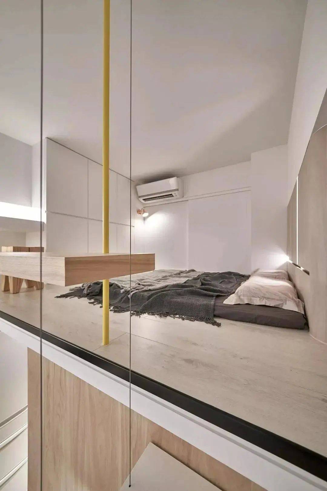 16平米超小户型,看完装修羡慕了,功能齐储物足,还有悬浮楼梯_空间