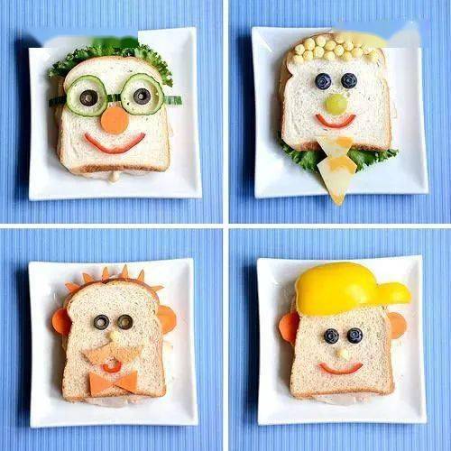 创意三明治早餐~变着花样做早餐,孩子超爱吃!_镂空_造型_面包