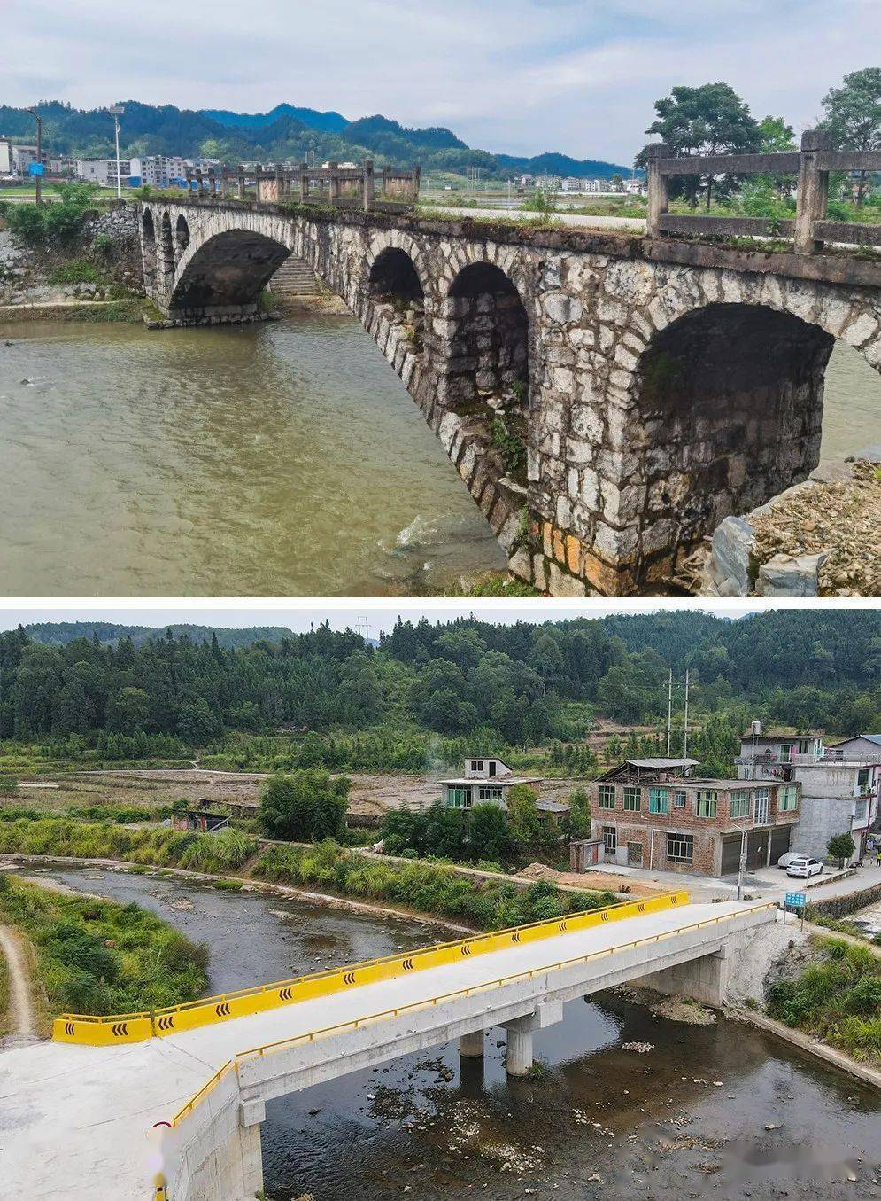天柱县23座危桥改造陆续竣工_桥梁_伍家桥_蓝田