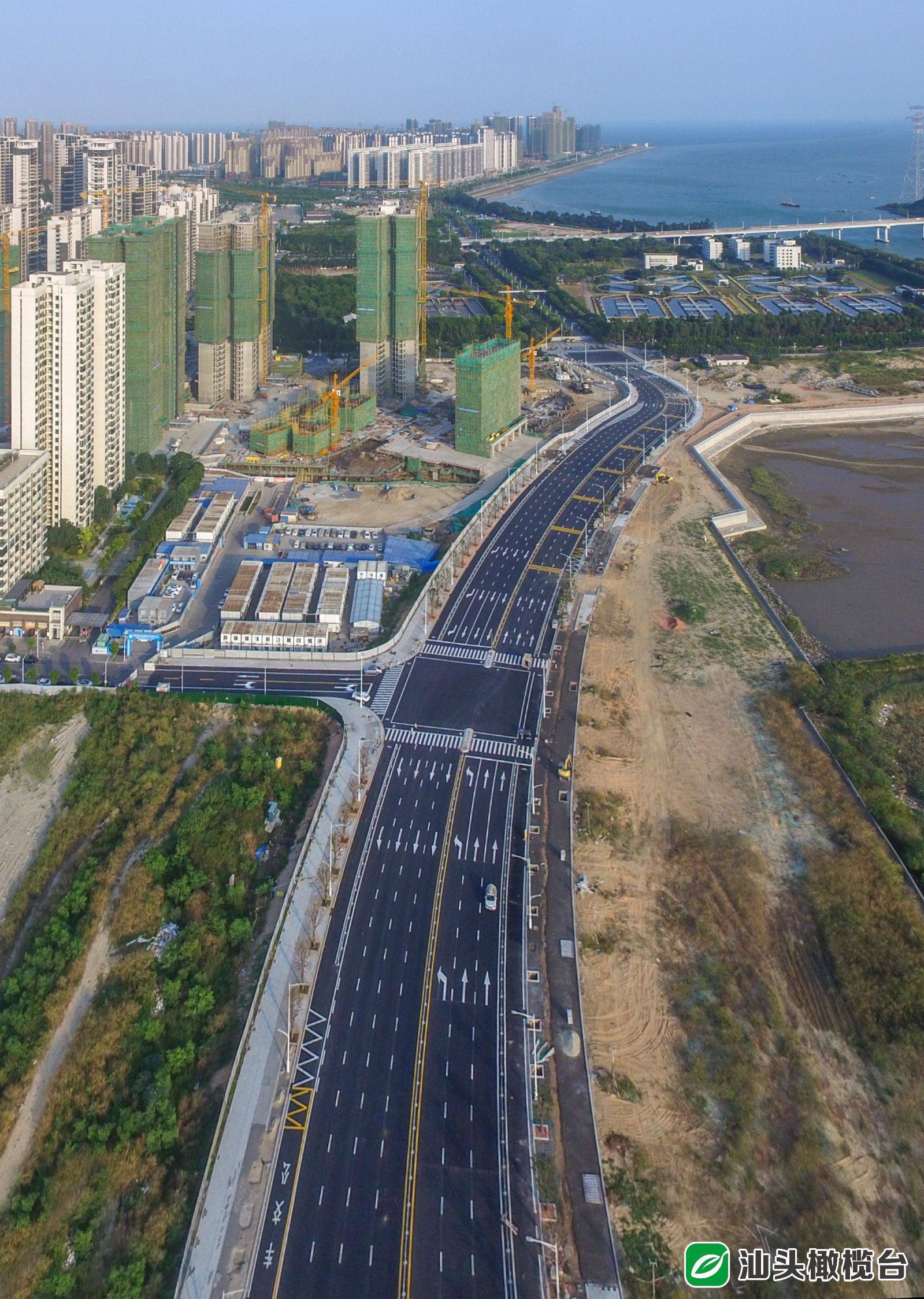 项目负责人黄倍欣介绍,海滨路东延二期先行启动段是今年汕头"十大民生