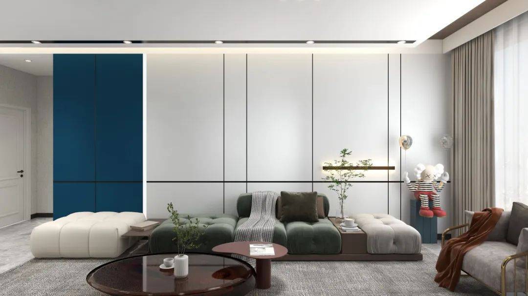 纯净又宽敞,沙发背景墙这样设计太美了!「德国菲玛」_空间_装饰_客厅