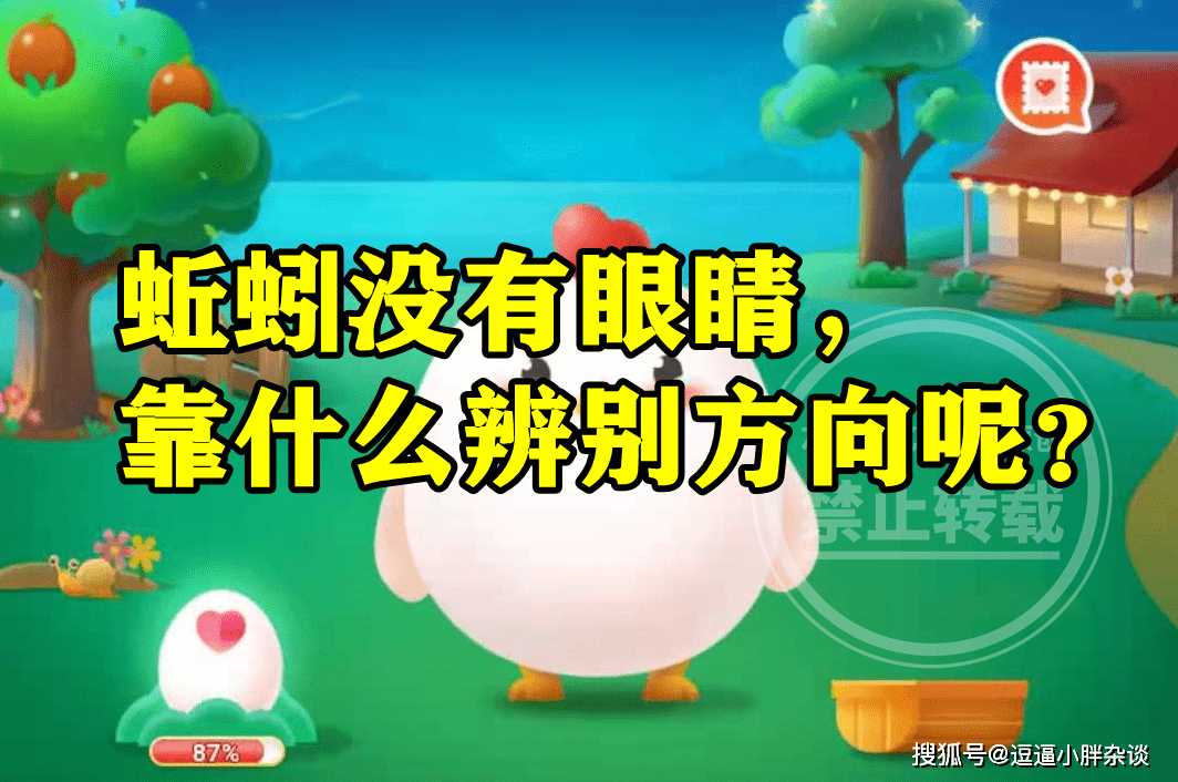 蚂蚁庄园:蚯蚓没有眼睛靠什么辨别方向呢是尾巴还是皮肤?