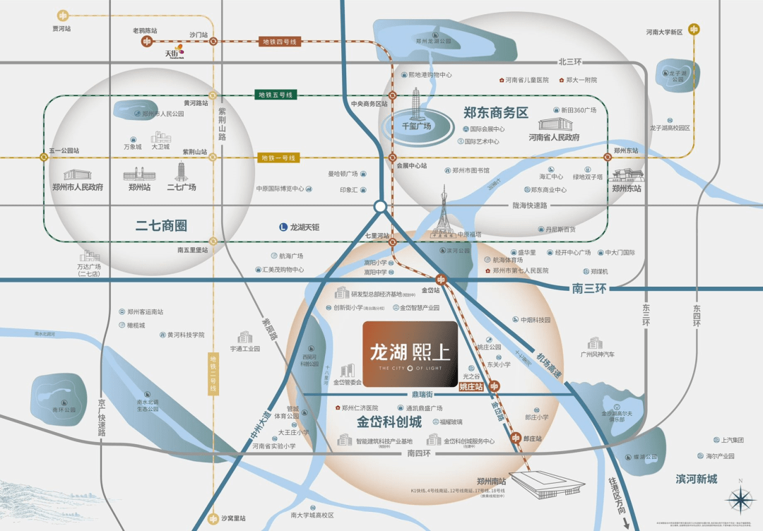 龍湖熙上距離最近的4號線姚莊站僅有400米,步行3分鐘可達,而地鐵4號線