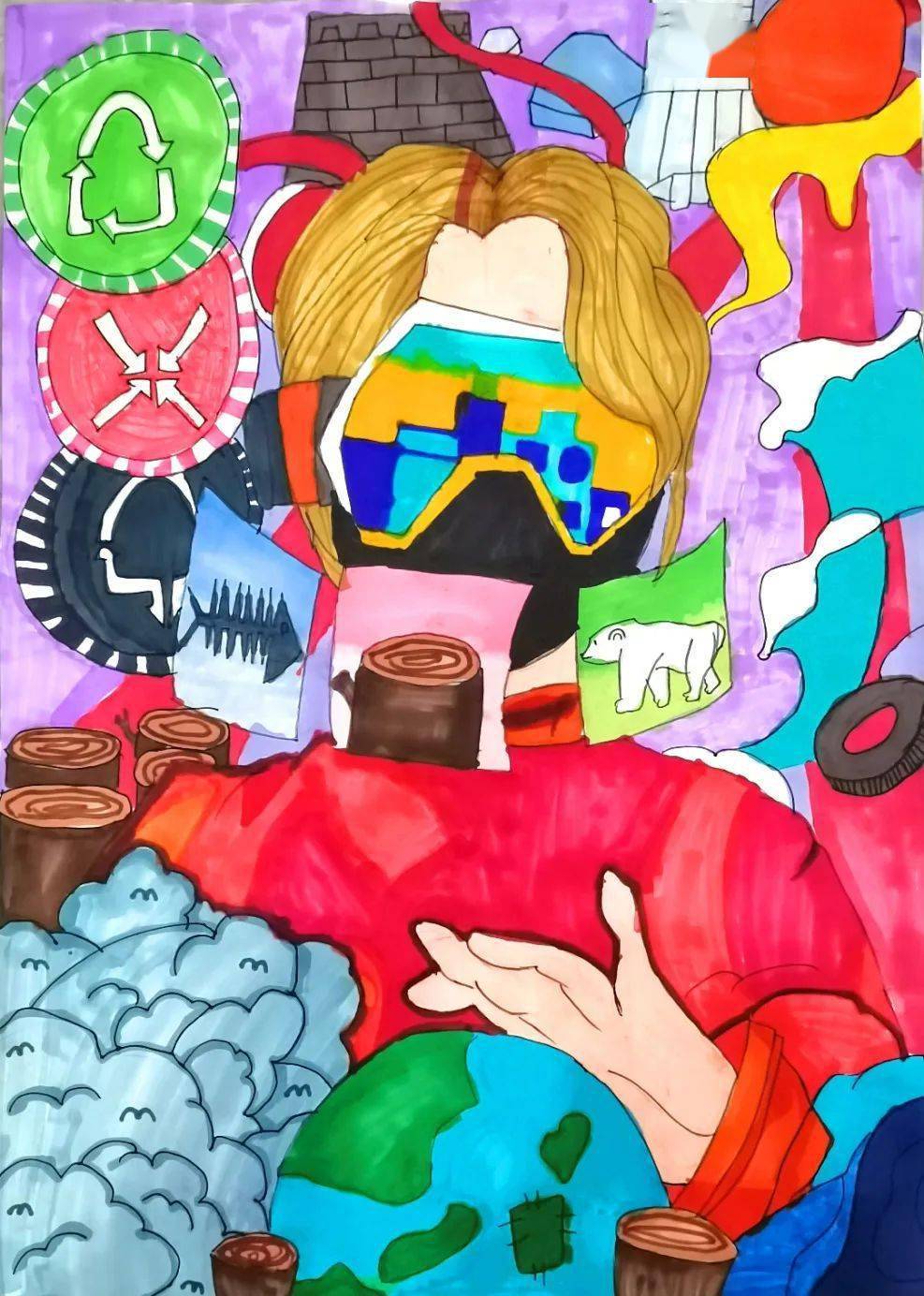 作品:《修补地球》学校:二七区兴华街第二小学作者:郭紫苏 辅导老师