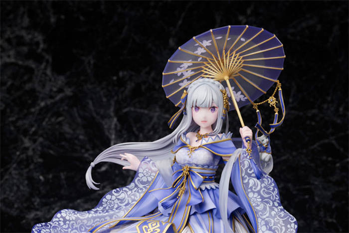 潮趣:《re:从零开始的异世界生活》爱蜜莉雅 汉服 手办 十分华丽_长发