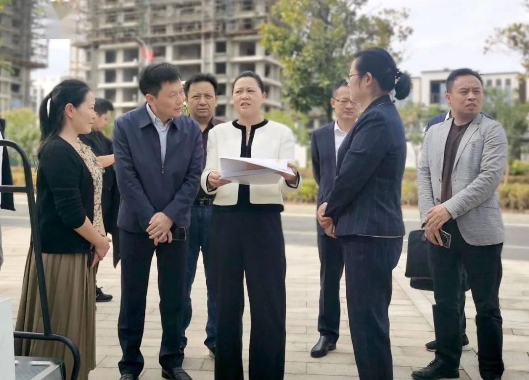 市文广新旅局党组书记,局长刘敏,区领导宁洁陪同.