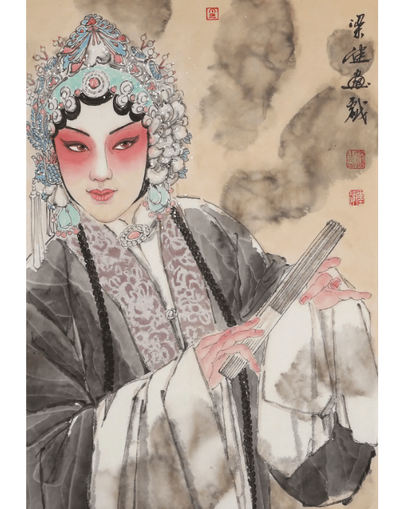 在一次观赏京剧演出之时,梁健先生被剧中青衣的人物触动,萌生出想要