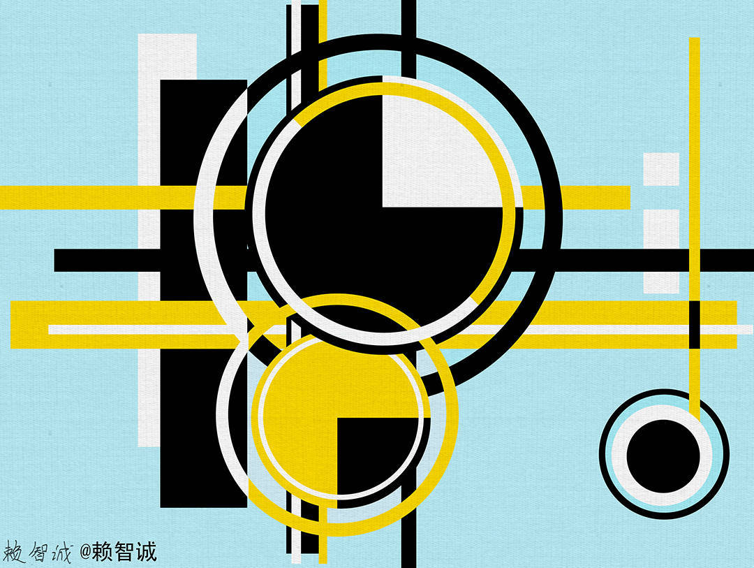 艺术家laizhicheng作品中音乐的抽象表达_cm_抽象画_后现代