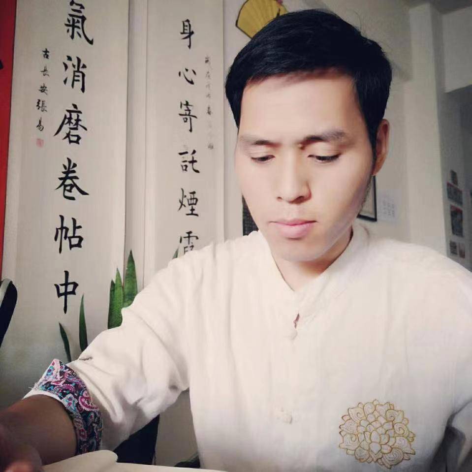 当代最具潜力青年书法家张易_田英章_先生_恩师