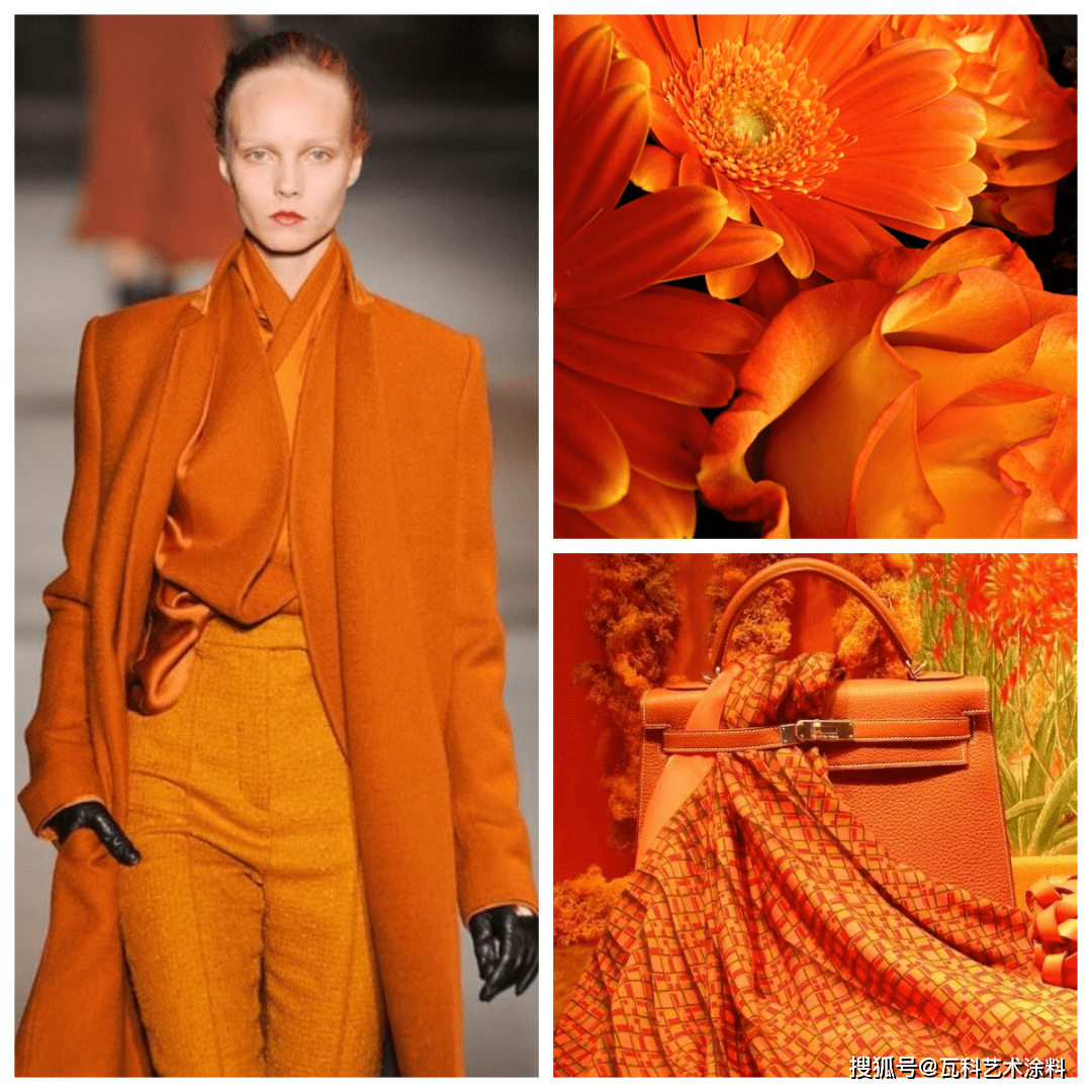 瓦科艺术涂料|秋冬流行色虎橙 带你get家居潮流指南_橙色_张扬_气质