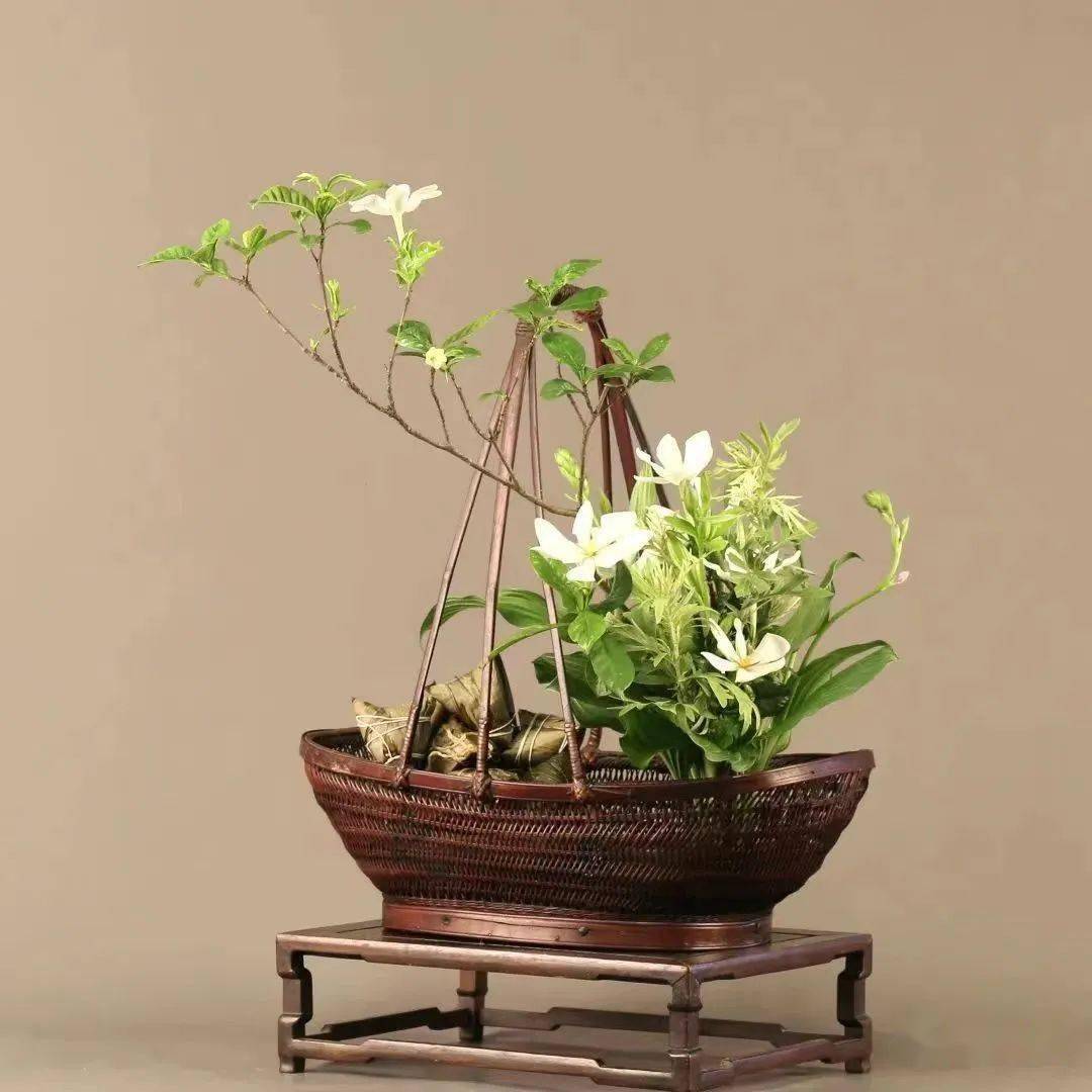 中国传统插花艺术|兴盛期之春盘赋_作品_色彩_造型