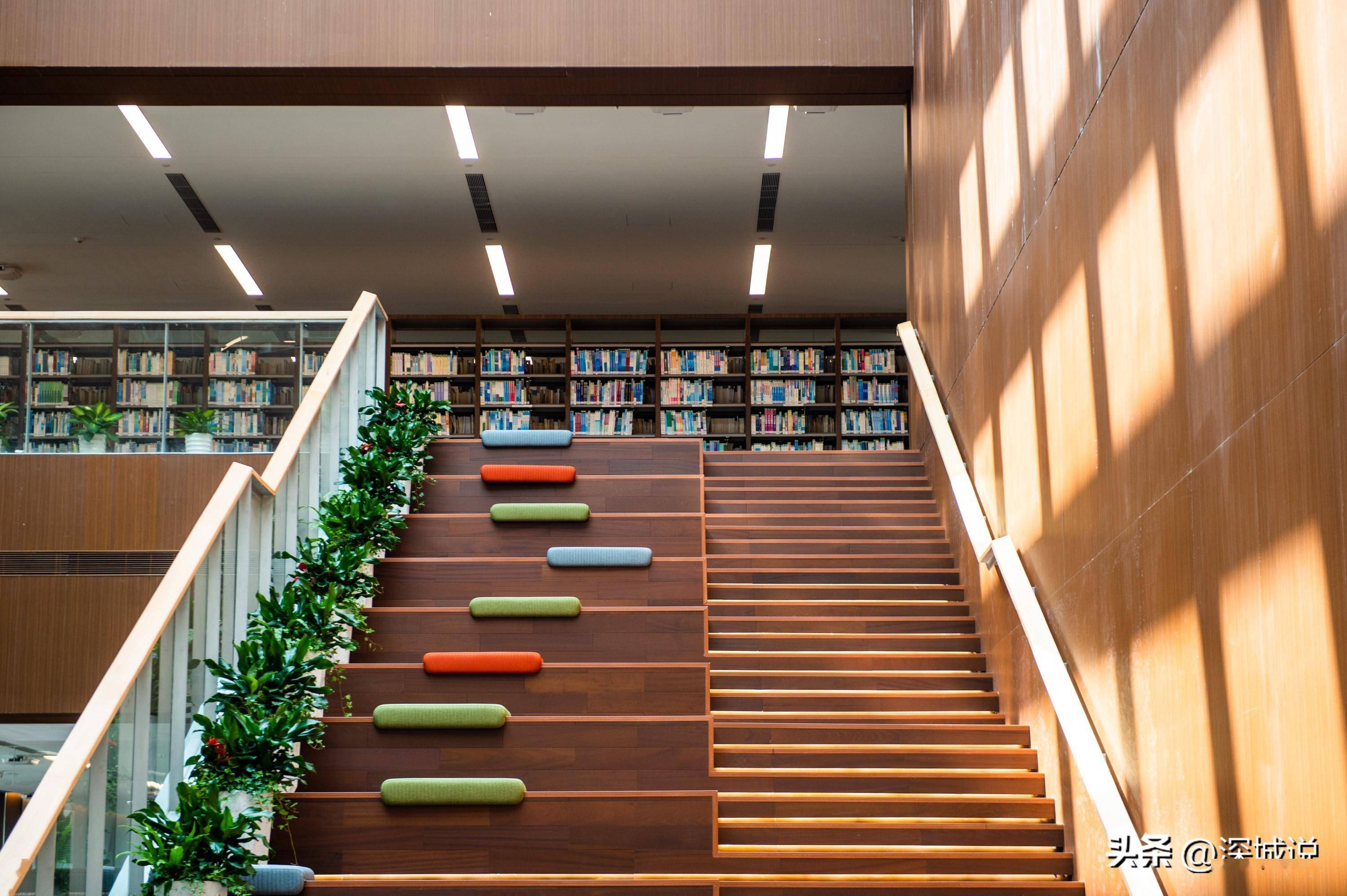 深圳大学丽湖校区中央图书馆亮相!这样的环境你爱了吗?