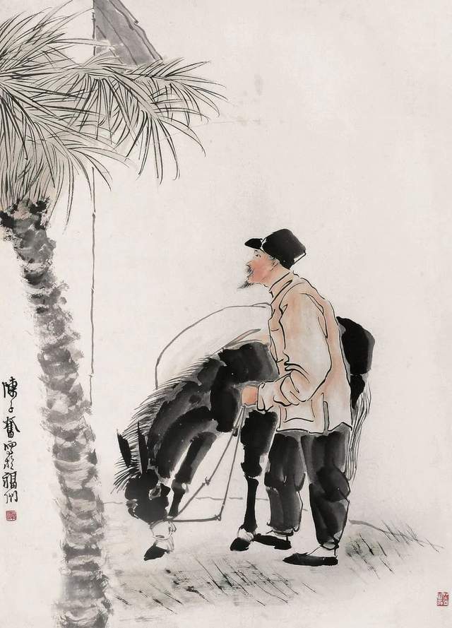 他是近现代白描艺术的重要践行者 | 精品不准出境者_陈子奋_作品_金石