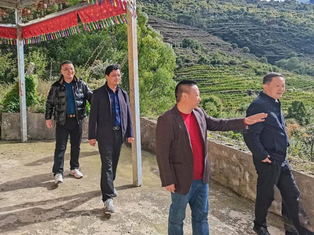 丹巴县县委书记黄杰,县委副书记邓铭,康定红吕董事长,中控海域洪