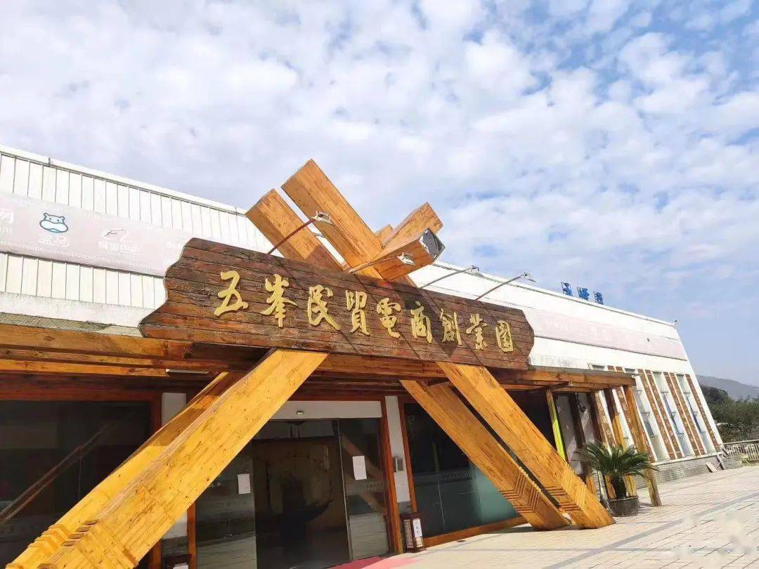 在五峰县城渔洋关镇,刘海军到湖北采花茶业有限公司,调研五峰民贸电商