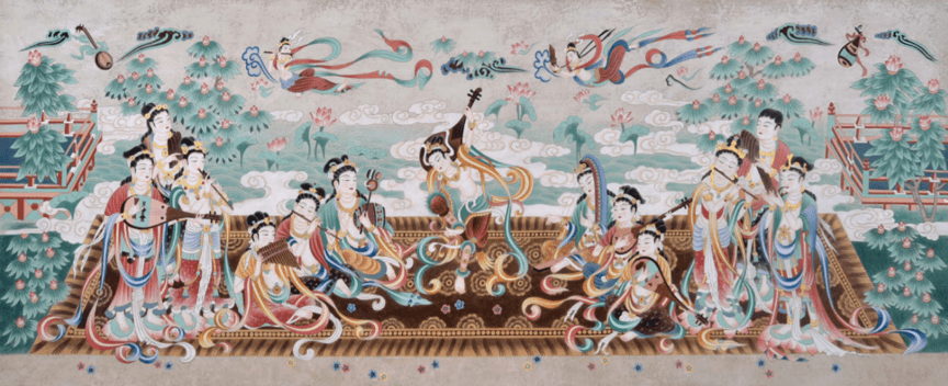 被视为敦煌壁画象征的飞天,是如何转变成能歌善舞的仙女的?_形象_中原_出处