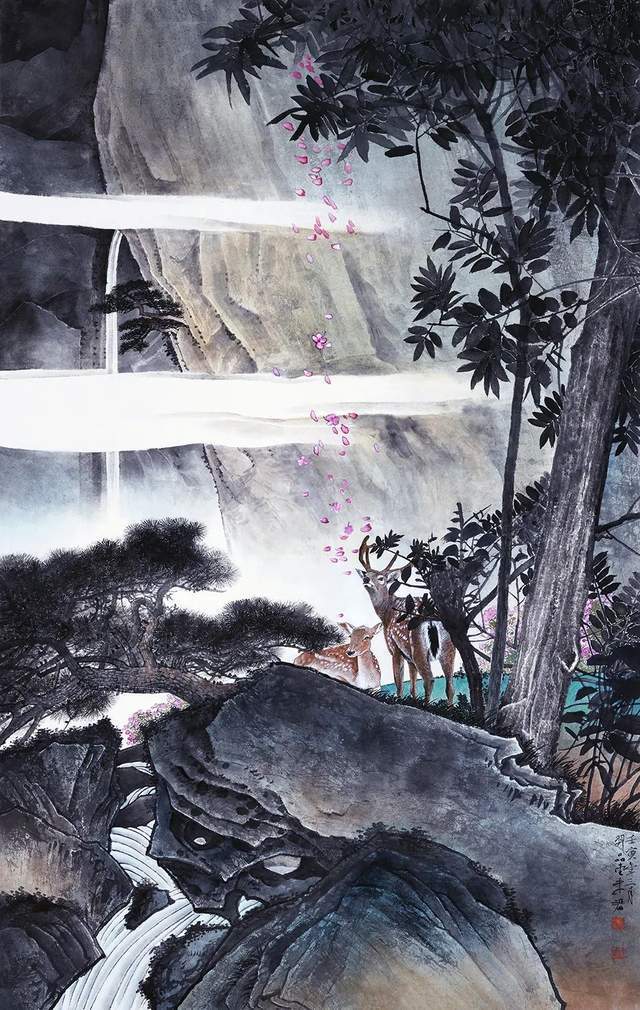 未君《花木有灵》134cm×84cm 2022年▼作者简介未君,1973年出生,籍贯