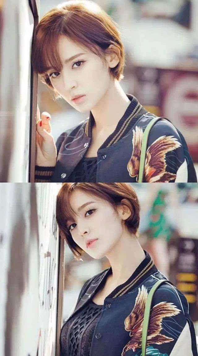 做头发:剪了短发的女明星那么多,但是她才是短发女王_长发_造型_显得