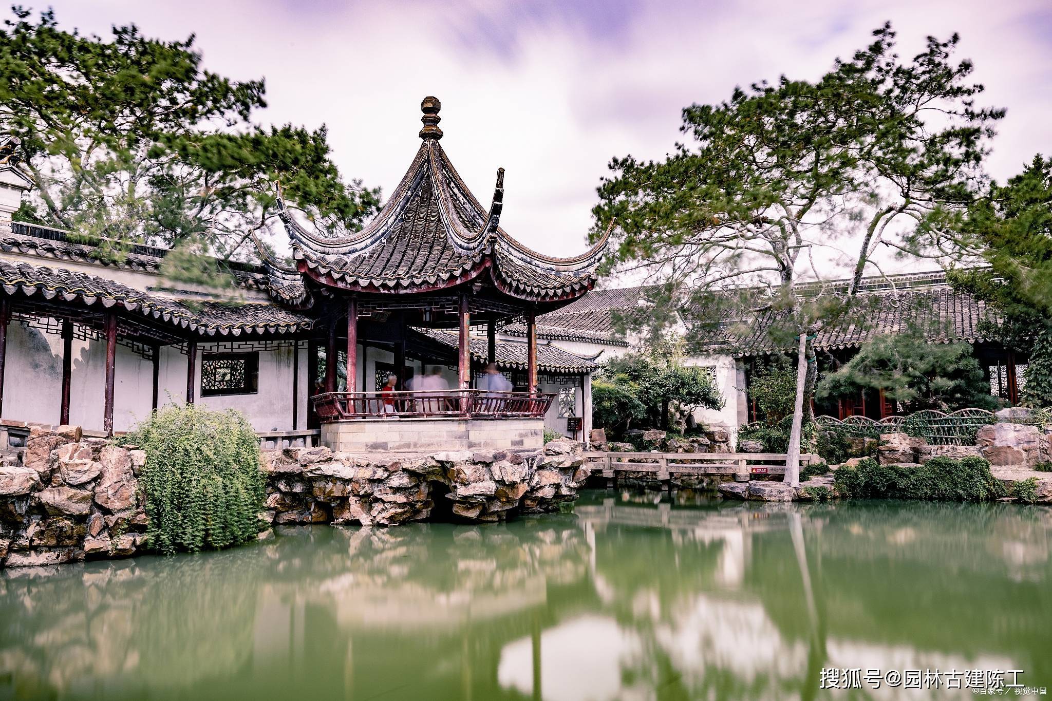 桃花源苏式六角亭和连廊木结构制作安装 古建木材工厂_建筑_保护_世纪