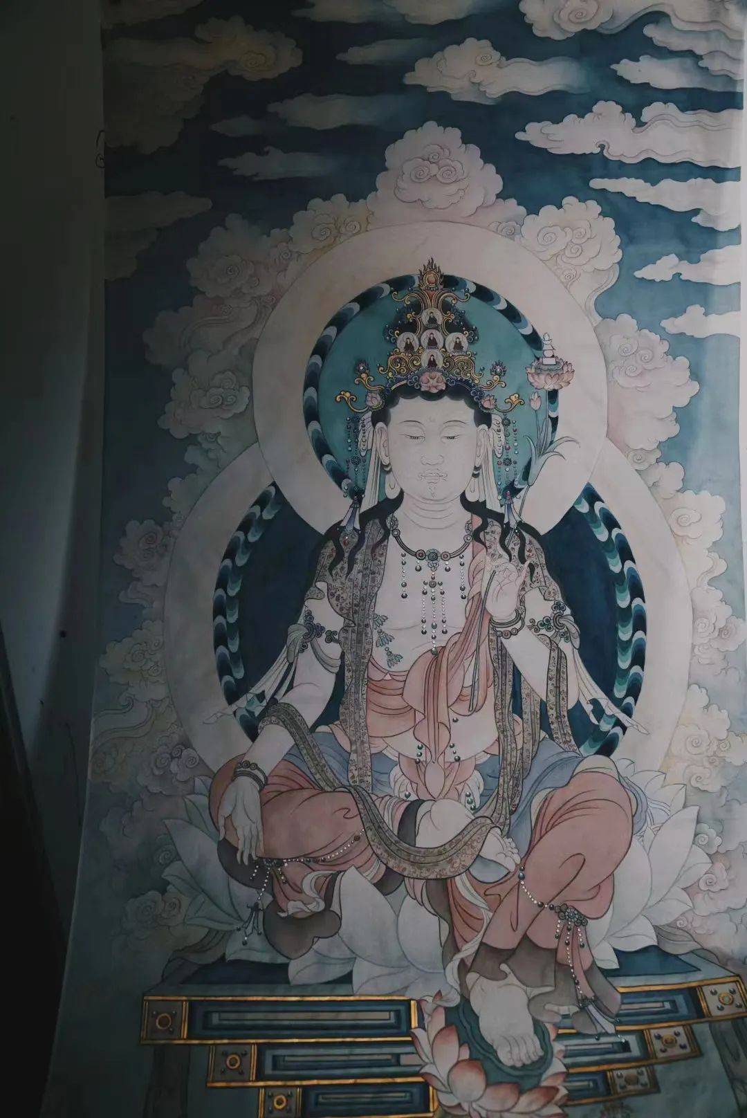 隆德园绘佛作品赏析《弥勒菩萨像》为什么有时候弥勒佛又称弥勒菩萨?