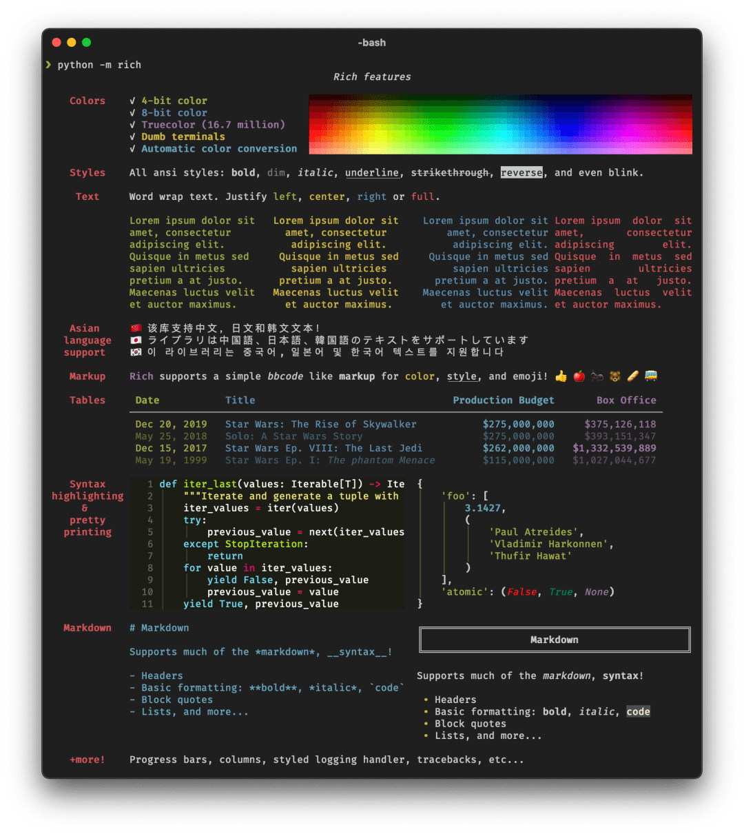 专属Python开发者的完美终端工具！_Rich_Print_功能