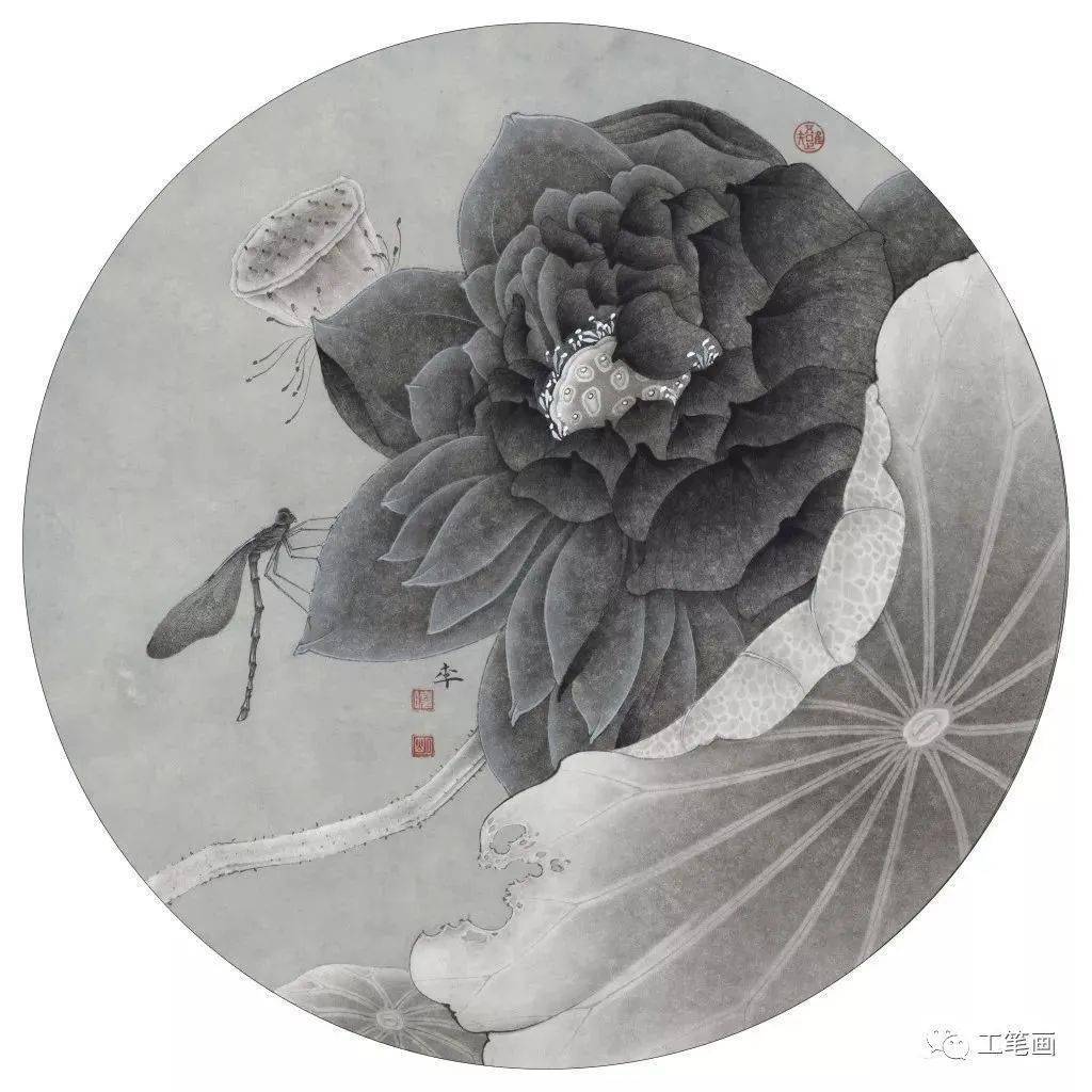 著名工笔花鸟画家--李晓明百幅作品精选_画法_中国画_技法