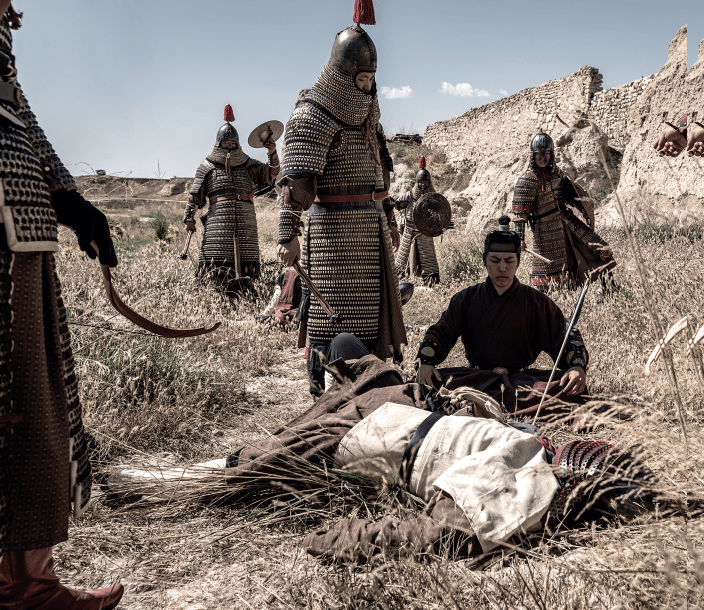 国历图片剧《土木之变·英宗被俘》瓦剌骑兵"兵锋甚锐,大同兵失利