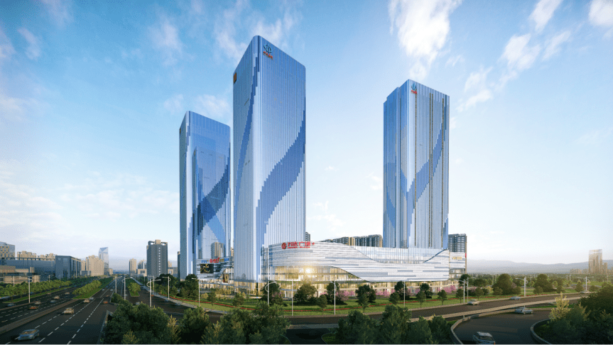 刚刚,建投·祥澐国际项目东塔楼顺利封顶_商务_建设_建筑