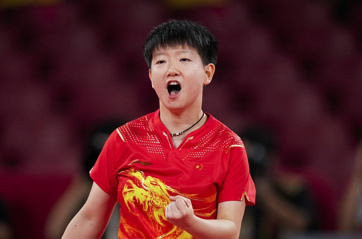 恭喜孙颖莎夺得冠军!表现惊艳,正手进攻凶猛如虎,惊艳_比赛_陈梦_乒乓