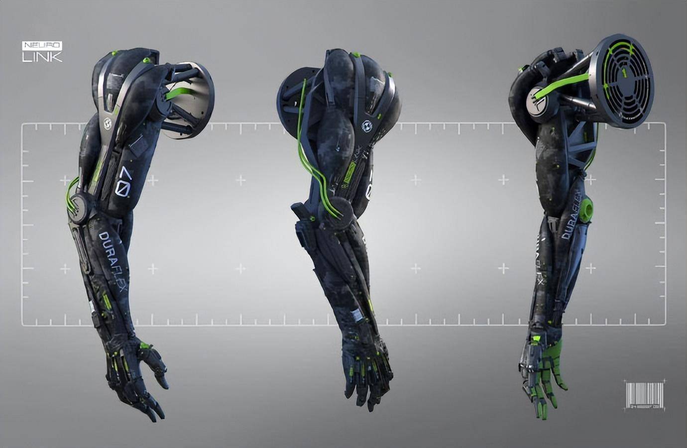 一组机械手臂结构与设计参考,科技感十足_增加了_游戏_样子