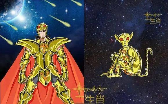 十二生肖版黄金圣斗士,属于我们自己的金黄色铠甲_圣衣_金色_形态
