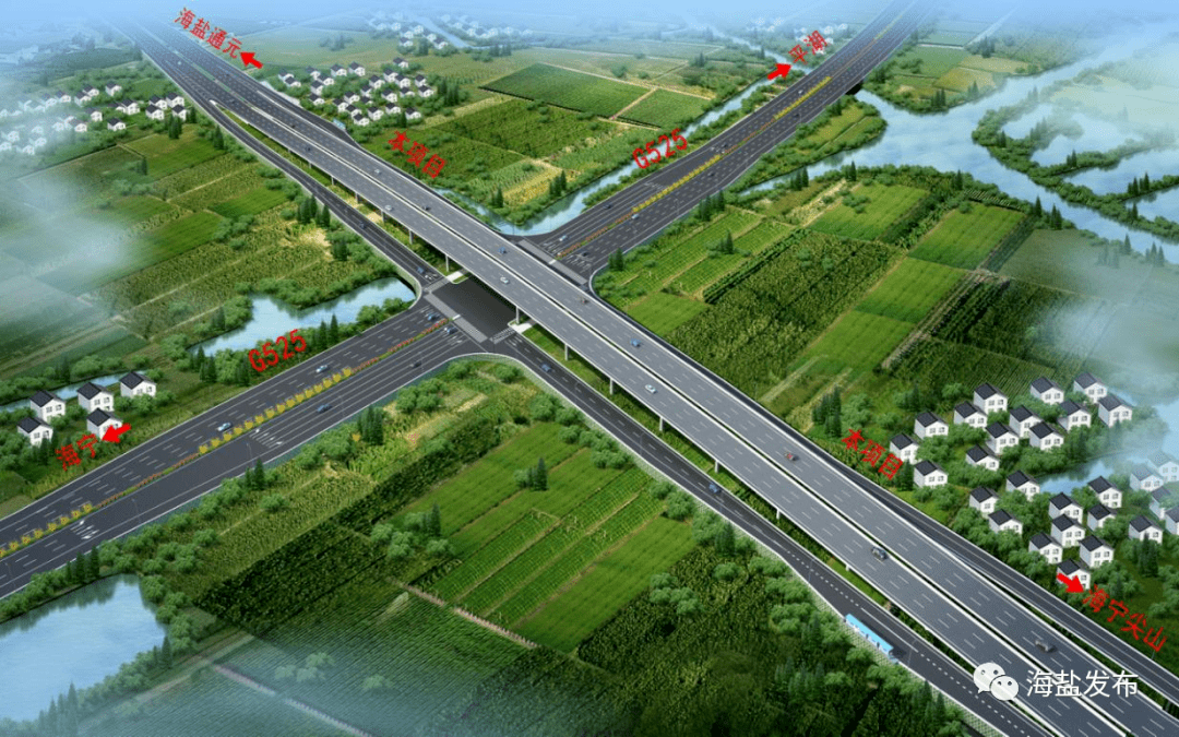南北湖高速路口图片