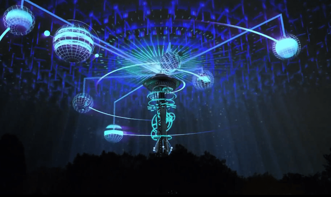 景区夜游 | 前沿分享ar灯光秀--西雅图"太空针塔"_建筑_投影_美国