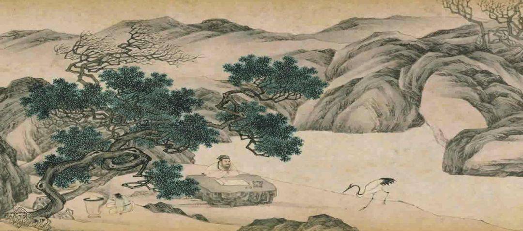 唐寅欵鹤图(高清)_广东省_择水_知己