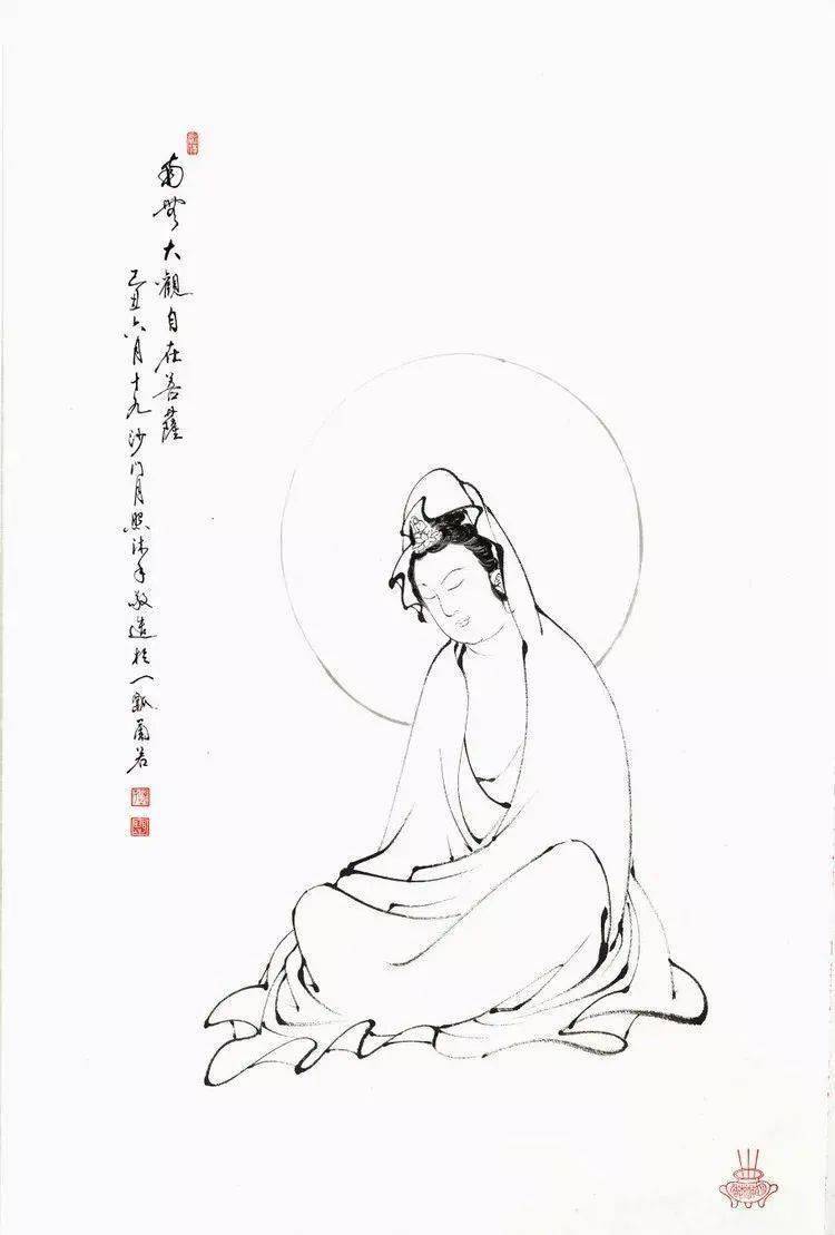月上照人 儒释道人物造像欣赏