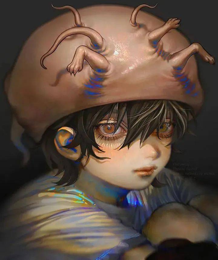 插画丨极品病娇,嗜血正太,男版富江这么带劲?_作品_画作_体积