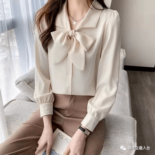 复古翻领衬衫裁剪图,真的很有韵味!_必备_设计_造型