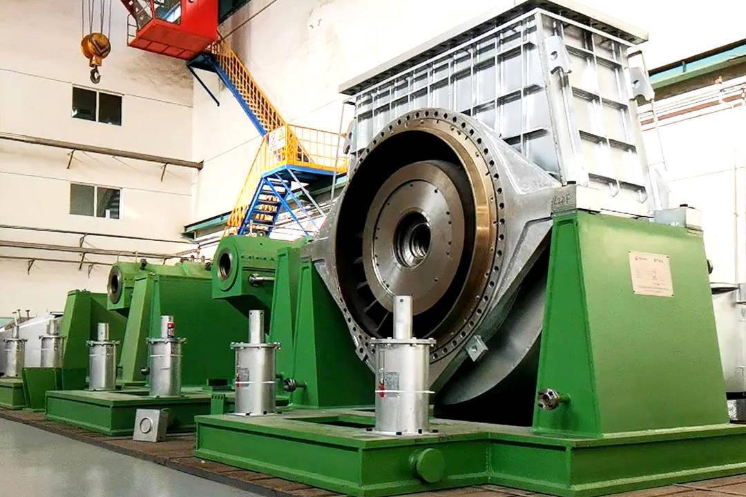 渤海装备dyls2860双动滑阀,直径2.86米_加工_车床_生产