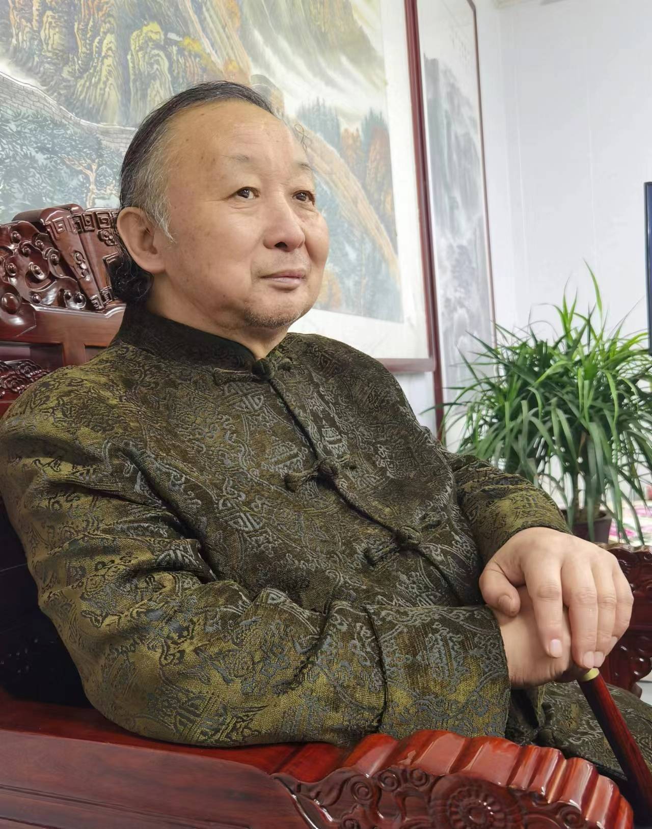 当代书画艺术家张鲁_中国画_作品_荷花