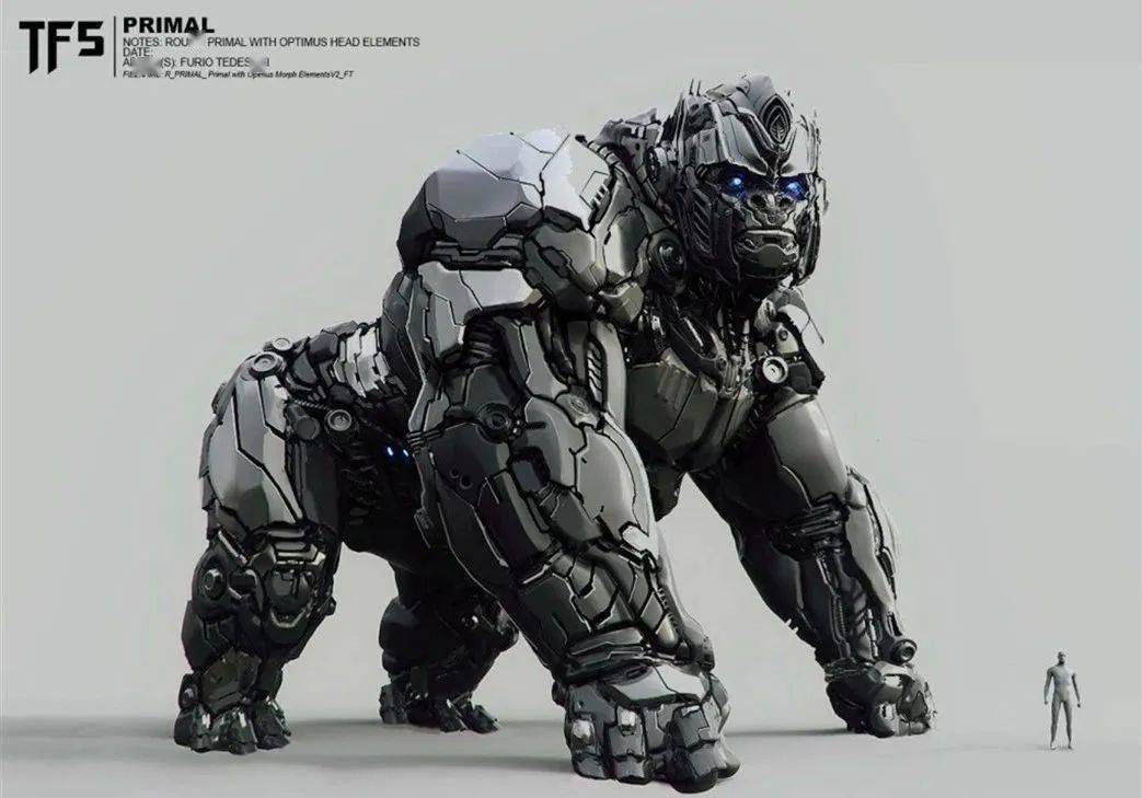 《变形金刚7》野兽金刚四人组,黑猩猩,犀牛,黄豹,飞箭全亮相