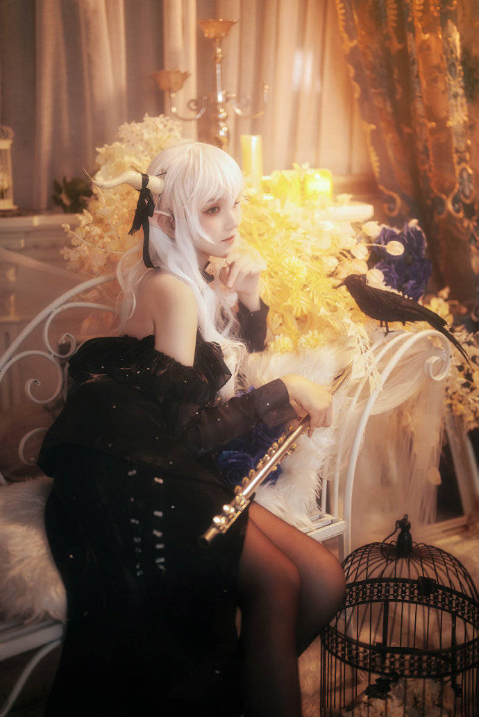 cos:明日方舟闪灵音律联觉cosplay正片10p-小侦探莉莉西_伊喵_部落