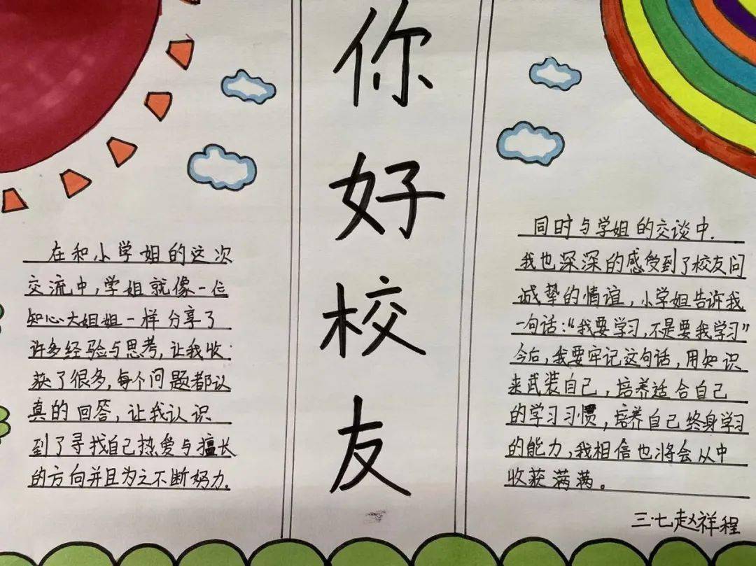 自活动发起,队员们利用课余时间,走访身边的校友,通过视频,手抄报等