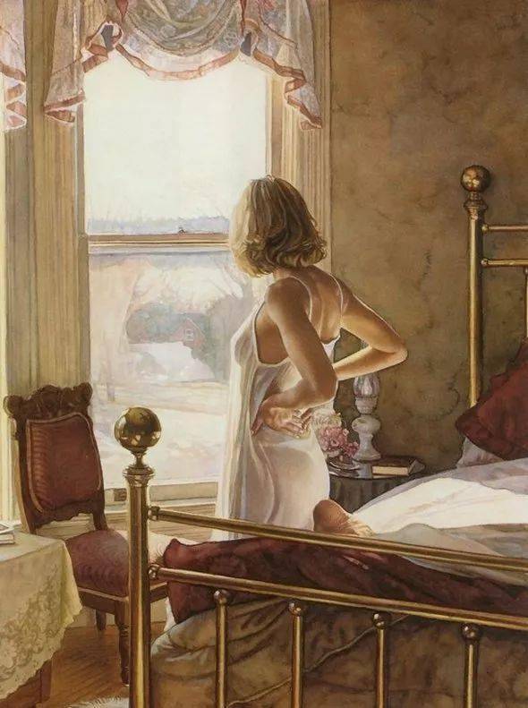 水彩画中的都市女郎,格外迷人!_史蒂夫·汉克斯_作品_美国