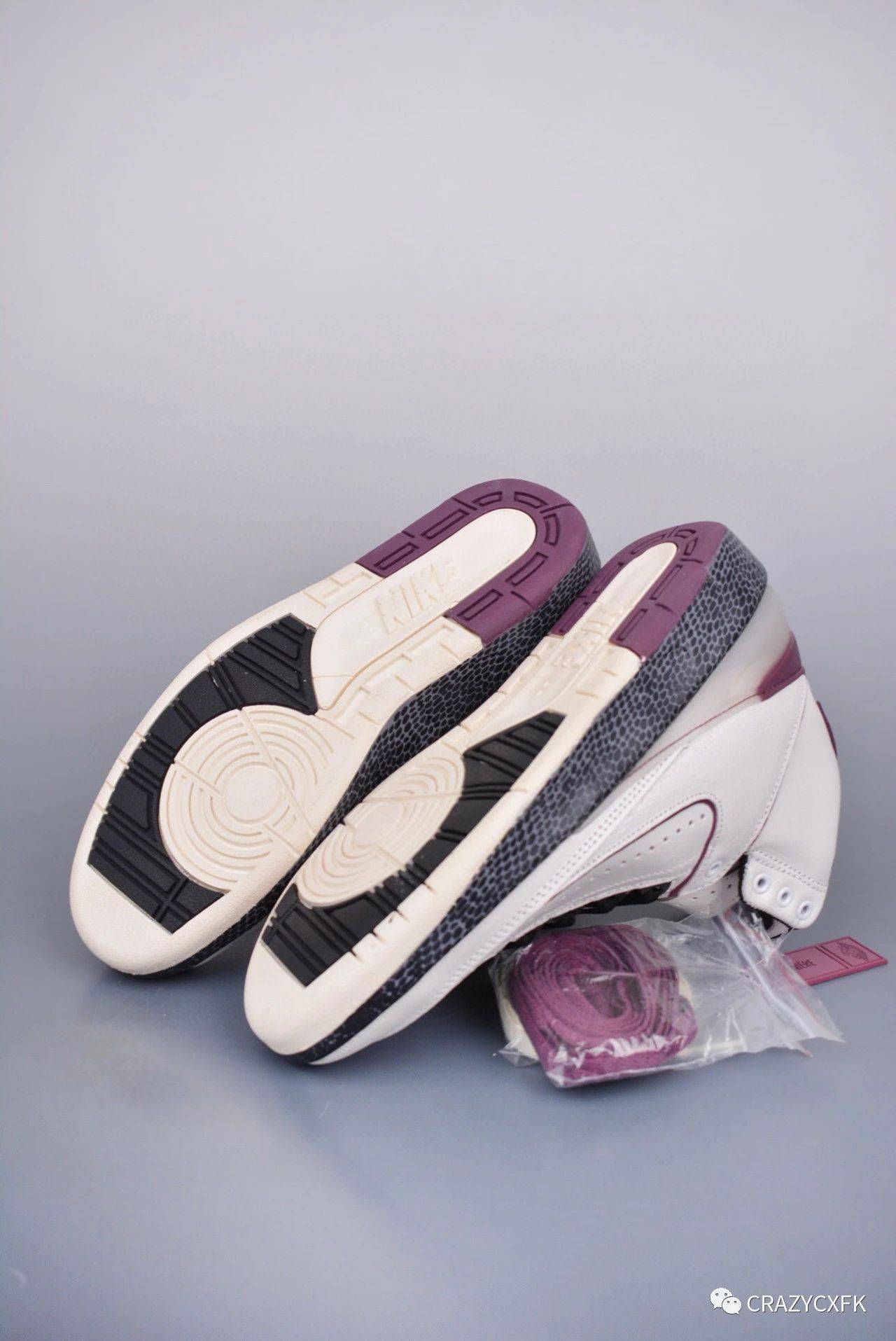 乔丹 a ma maniere x air jordan 2 airness 联名冰裂纹篮球鞋