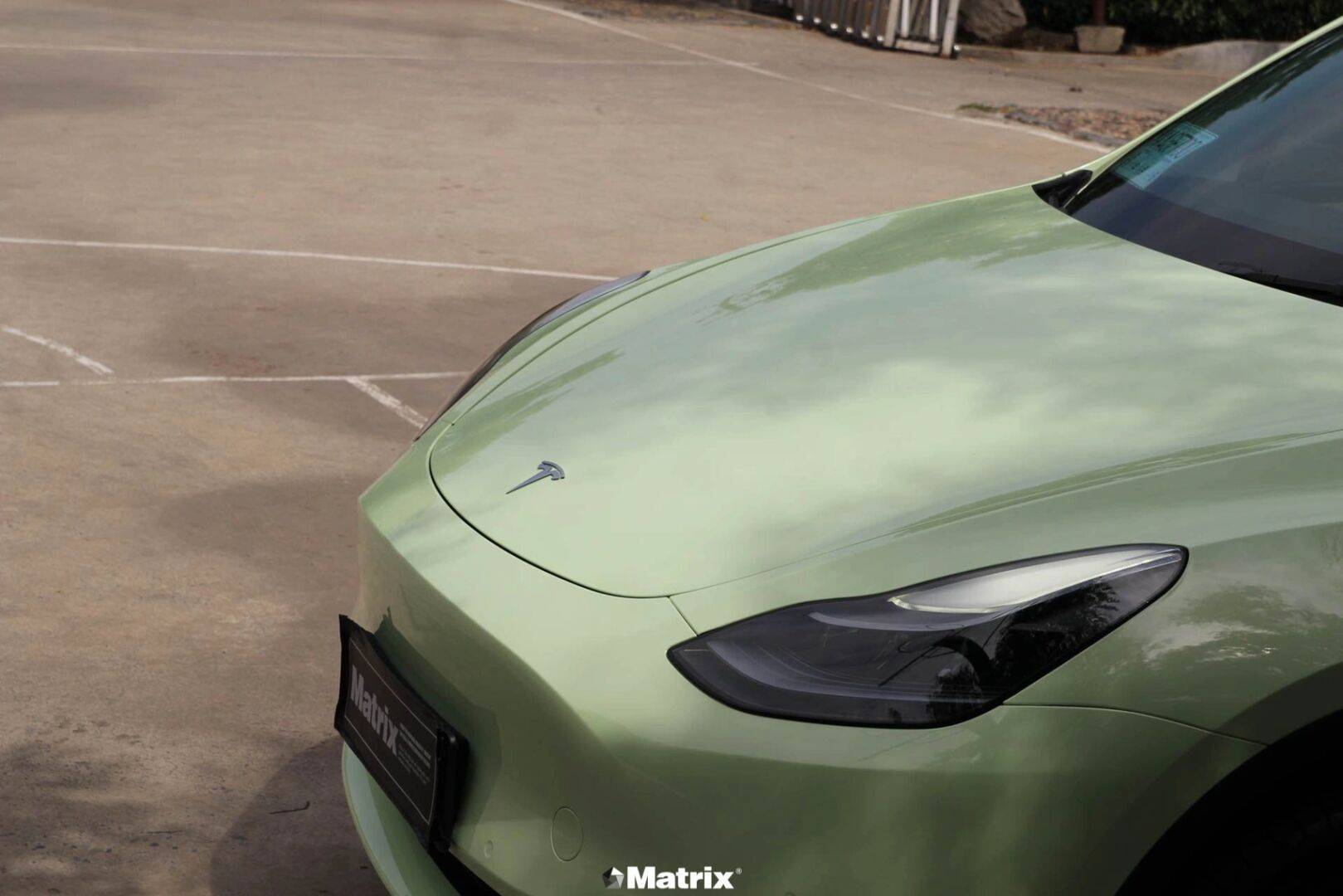 modely矩阵matrix改色膜马卡龙牛油果绿,满眼都是青翠欲滴的绿色_搜狐