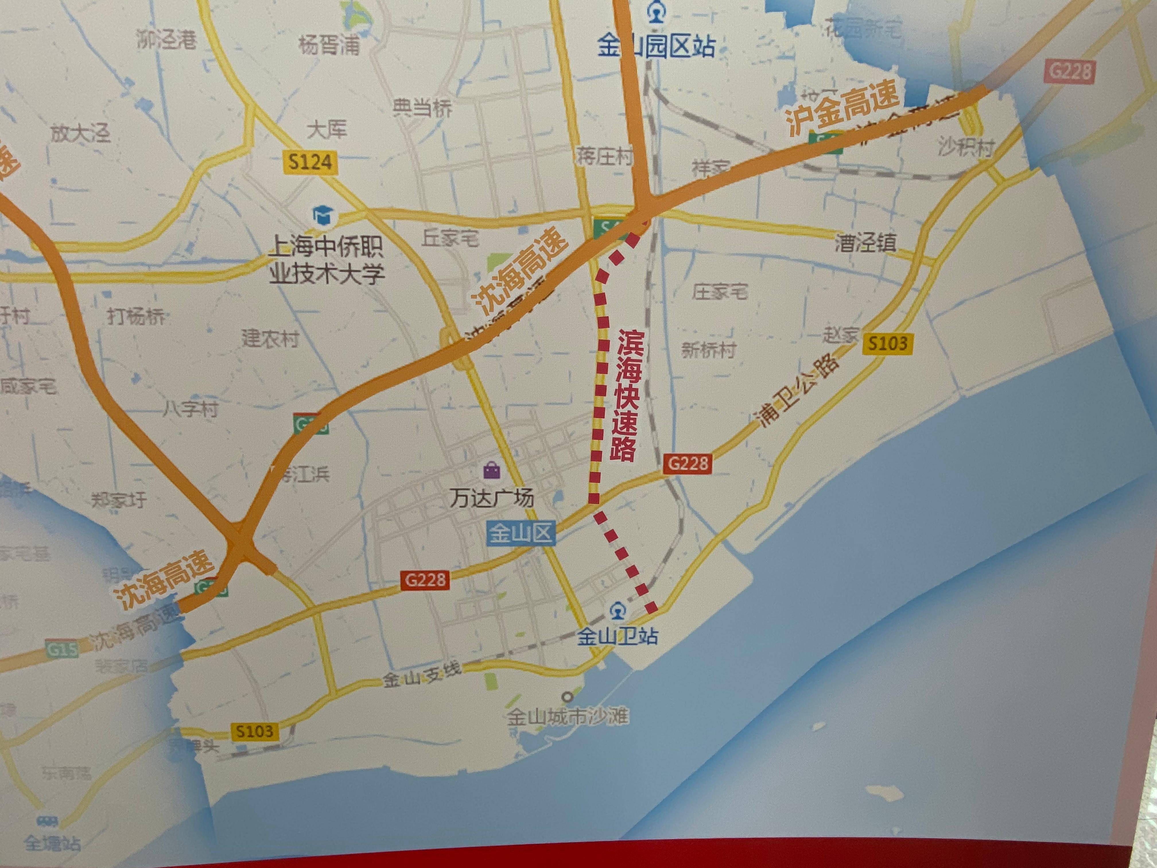 上海金山铁路线路图图片