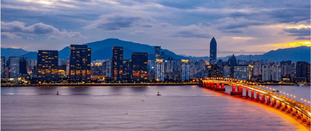 温州绿道系列(一)—— 瓯江南岸绿道_江心屿_城市_月光