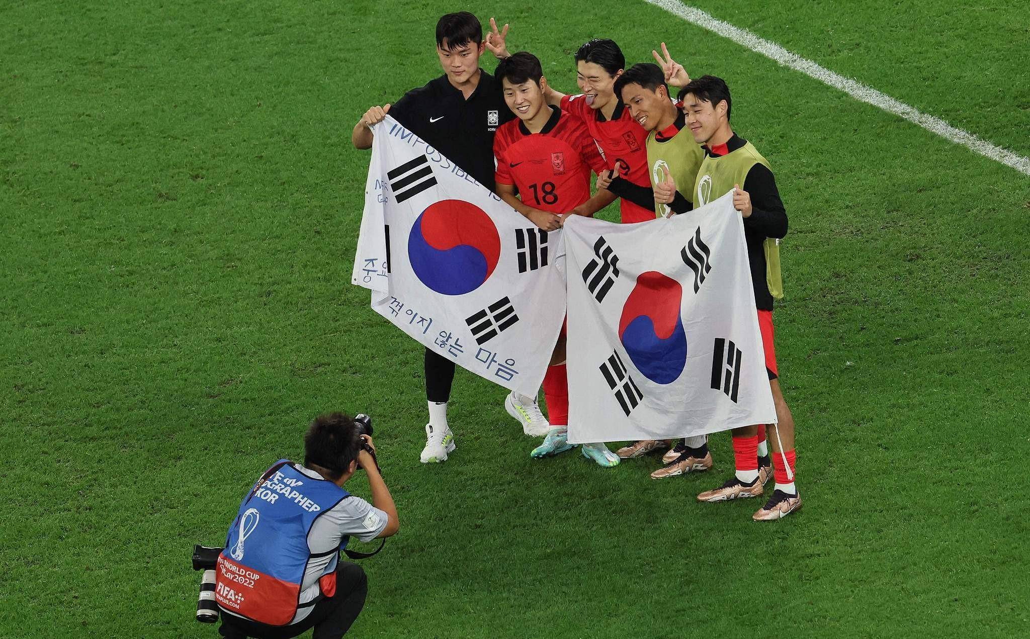 韩国国脚每人分奖金87万人民币！如果打败巴西，每人奖励100万元